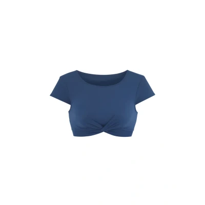 Abbildung von LASCANA ACTIVE Crop Bikini Top Oceana, mit modischer Knotenoptik