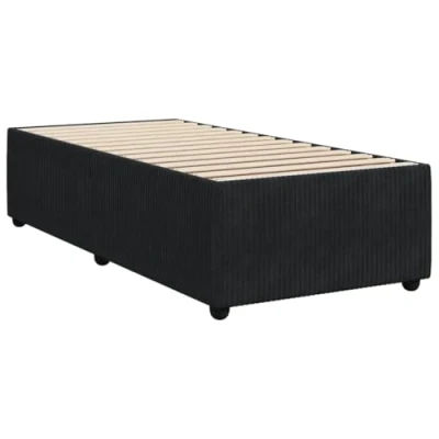 Abbildung von vidaXL Bett Bettgestell Schwarz 80x200 cm Samt