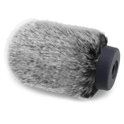 Abbildung von YOUSHARES Windschutz für Rode NTG VideoMic and Microphones Popschutz Chemiefaser Windgeräusche Reduzieren(Länge 3,9 &quot;,Schwarz und Weiß)