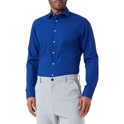Abbildung von Seidensticker Herren Regular Fit Poloshirt Kurzarm Polo Shirt, Blau, M