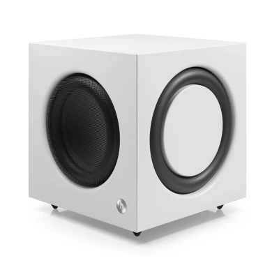 Abbildung von Audio Pro SW 10 Aktiv Subwoofer mit Bassreflex &amp; Verstärker 200W Digital Klasse D Home Entertainment für TV Sound Streaming RCA Eingang Weiss