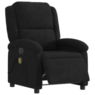 Abbildung von vidaXL Sessel Massagesessel Elektrisch Schwarz Samt (1 St)