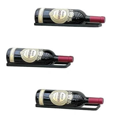Abbildung von DanDiBo Weinregal Metall Schwarz 3er Set Weinhalter Weinflaschen Flaschen