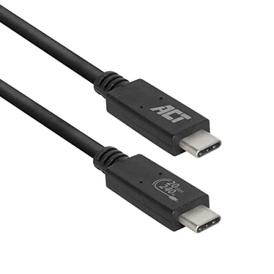 Abbildung von ACT USB 4 Kabel Type C, Thunderbolt 3 Kabel, 20Gbps C Monitor 5K oder Dual 4K@60Hz Video für Monitor, EPR 240W Laden, 1 Meter, IF Zertifiziert AC7431