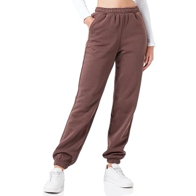 Abbildung von JACK &amp; JONES Damen JXABBIE RLX HW Every Pants SWT NOOS Hose, Seal Brown/Print:Morel JJXX Logo, XL