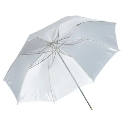 Abbildung von Neewer 39&quot;/99cm Studio Faltbarer zusammenklappbarer Weiß Softbox Regenschirm für Blitz AD180 AD360