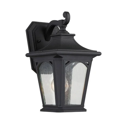 Abbildung von Quoizel QZ BEDFORD2 S Wandleuchte Bedford 1xE27 mysticschwarz H:32,2cm L:20,3cm B:17,8 IP44