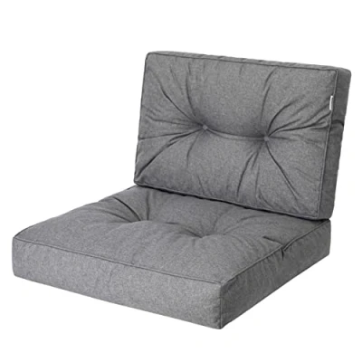 Abbildung von PillowPrim, Palettenkissen, Stulhkissen, Rattansessel, Outdoor, Auflage, Sitzkissen, Stuhlkissen, Rattanmöbel, Graphite, 70 x cm