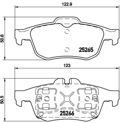 Abbildung von BREMBO P 68 057 Bremsbelagsatz exkl. Verschleißwarnkontakt ohne Zubehör RENAULT: Talisman Grandtour, Limousine, Latitude