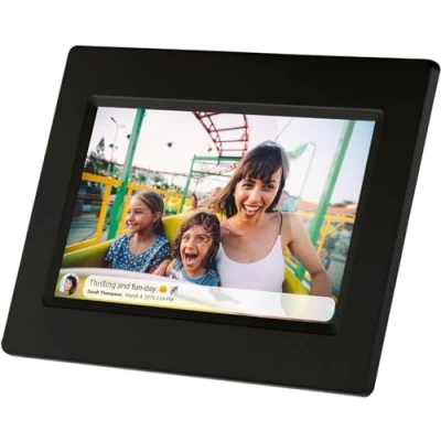 Abbildung von PFF 710Black Frameo 7 Zoll Digitaler Bilderrahmen Schwarz WiFi microSD 8GB Flash