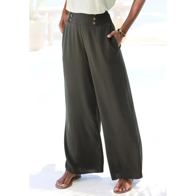 Abbildung von LASCANA Palazzohose mit Taschen, Sommerhose, Wide Leg