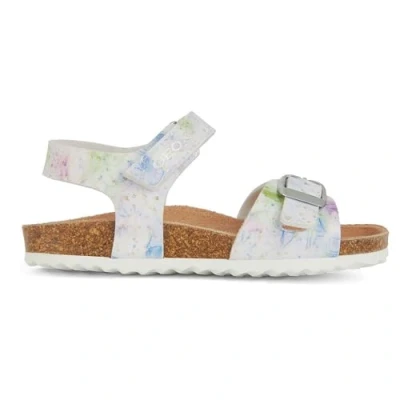 Abbildung von Geox J Adriel Girl C Sandal, White/PINK, 31 EU