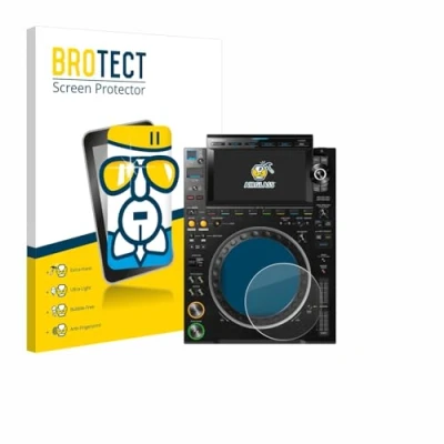 Abbildung von BROTECT Schutzglas für Pioneer CDJ 3000 (Kreis) Schutzfolie Panzer Folie Glas [Extrem Kratzfest 9H, Anti Fingerprint, Ultra Transparent]