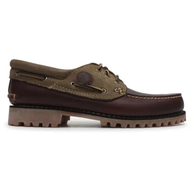 Abbildung von Timberland Authentic 3 EYE Bootsschuh, Herren, Größe: 43.5, Burgundy Leder