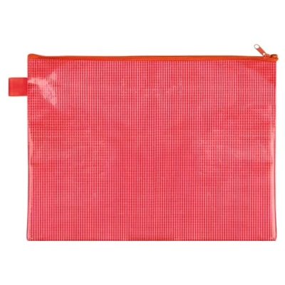 Abbildung von VELOFLEX 2704020 Dokumententasche mit Reißverschluss DIN A4, rot, aus gewebeverstärktem EVA Material, 1 Reißverschlusstasche