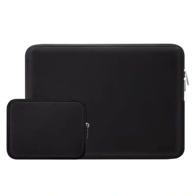 Abbildung von RAINYEAR 11 11,6 Zoll Laptop Hülle Schutzhülle Sleeve Case Abdeckung Laptophülle Laptoptasche mit Zubehör Tasche Kompatibel MacBook Air für Notebook Computer Tablet Chromebook(Schwarz)