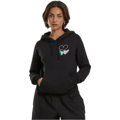 Abbildung von Mister Tee Damen Kapuzenpullover Ladies Kicks Love EMB Hoody Black M