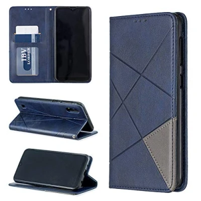 Abbildung von QiongniAN hülle für Samsung Galaxy A10 Leder,Hülle SM A105G/DS 2019 / A105FN/DS A105N A105M M105F/DS M10 Schutzhülle Case Cover Blue