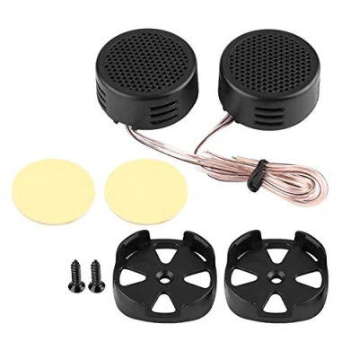 Abbildung von KIMISS Autolautsprecher Audio Duokon Schwarz 12V 500W Mini Hochtöner 35mm 98dB Lautsprecher Kunststoff