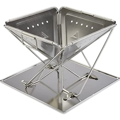 Abbildung von Camping Grill Katla L Faltgrill Holz Kohle Faltbar Outdoor Edelstahl