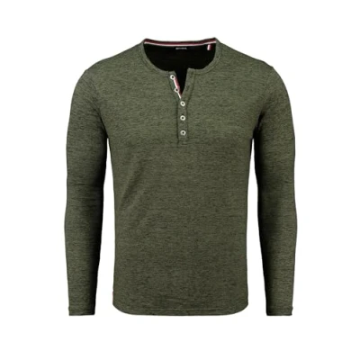 Abbildung von KEY LARGO Herren NILS Button T Shirt, Bottle Green (1503), S
