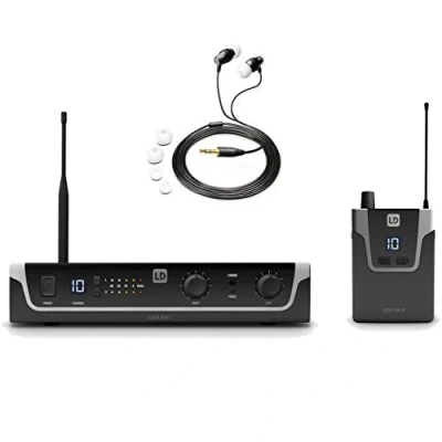 Abbildung von LD Systems U308 IEM HP In Ear Monitoring System mit Ohrhörern 863 865 MHz + 823 832