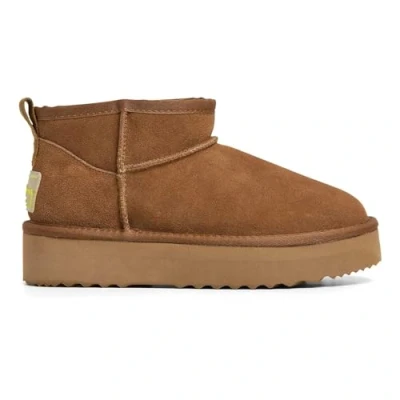 Abbildung von Pepe Jeans Dissy Young Plateaustiefelette, Damen, Größe: 38, Tobacco brown Schuhe