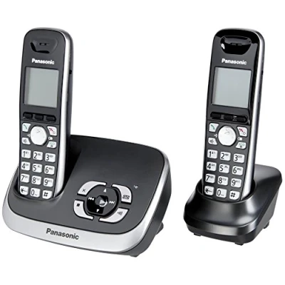 Abbildung von Panasonic KX TG6522GB Duo Schnurlostelefon mit Anrufbeantworter schwarz