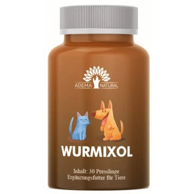 Abbildung von Adema Natural® WURMIXOL Wurmmittel Wurmkur für Hunde &amp; Katzen (Hund, Katze) 30 Presslinge