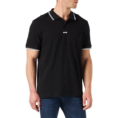 Abbildung von BOSS Poloshirt, Herren, Größe: Large, Black