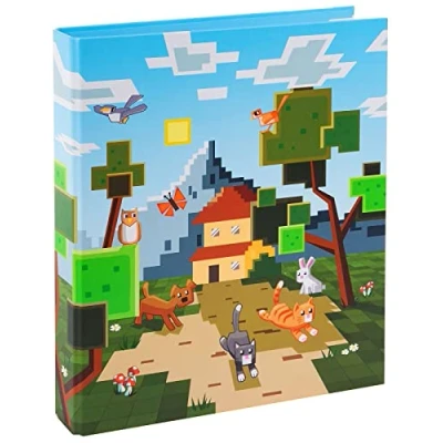 Abbildung von goldbuch 37 124 Ringbuch Mein Game, Ordner Maße 26 x 32 4 cm, Einband aus Kunstrdruck, Hefter mit 2 Ringmechanik, Ringordner Format DIN A4, Motiv für Jungen und Mädchen