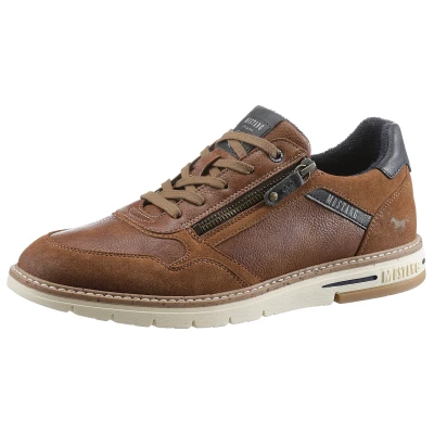 Abbildung von Mustang Shoes Schnürschuh mit Reißverschluss, Freizeitschuh, Halbschuh,
