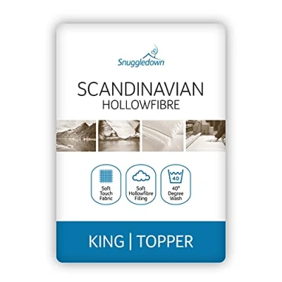 Abbildung von Snuggledown skandinavischen Matratzenauflage, Microfaser, weiß, King Size