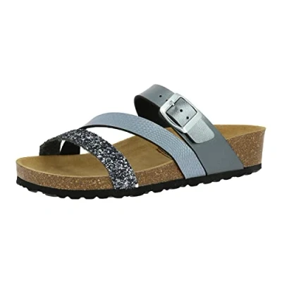 Abbildung von LICO Pantolette flach, Damen, Größe: 40, Grau Schuhe