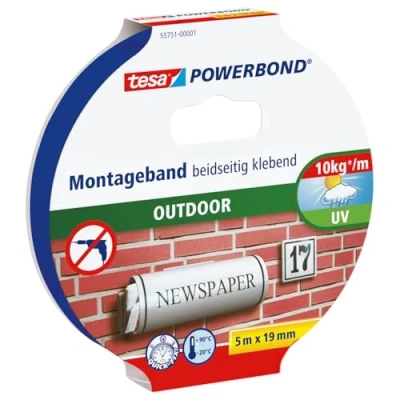 Abbildung von tesa Montageband doppelseitiges Outdoor 5 m x 19
