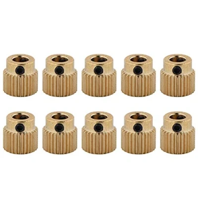 Abbildung von Tangxi 3D Drucker Teile 10 STÜCKE Messing Extruder Rad 26/40 Zähne Antriebsrad für CR 10.CR 10S, S4, S5, Ender 3, 3 Pro, MK7 MK8 Extruder(26 Zähne)