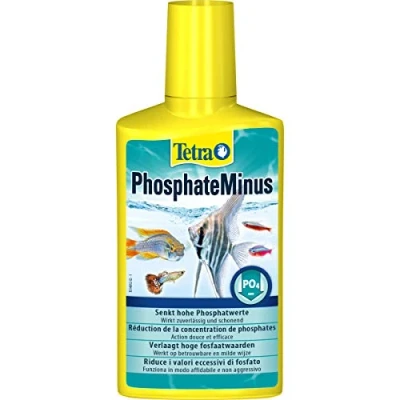 Abbildung von Tetra PhosphateMinus senkt schonend und zuverlässig den Algennährstoff Phosphat im Aquarium, 250 ml