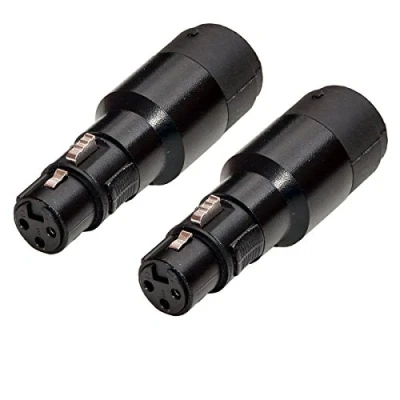 Abbildung von 2er Set Lautsprecher Adapter XLR female Buchse auf Speaker 4 polig