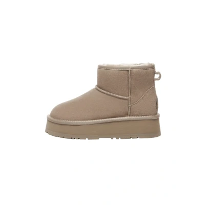Abbildung von EVER AU Damen Leder Plateau Kurzstiefel Dusky