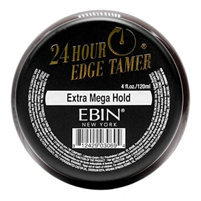 Abbildung von EBIN NEW YORK 24 Stunden Edge Tamer, extra Mega Halt, 4,0 oz kein Abblättern, weiße Rückstände, Glanz und glatte Textur mit Arganöl Rizinusöl