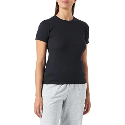 Abbildung von Champion Rochester Crewneck Tshirt basic, Damen, Größe: Large, Black