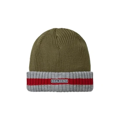Abbildung von SEALSKINZ Holkham Unisex Beanie Mütze für kaltes Wetter, gestreift, Alltag und Outdoor Aktivitäten, warmes Fleecefutter, dreilagige Isolationstechnologie