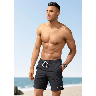 Abbildung von Champion Beachshort Badeshorts, Herren, Größe: Medium, Black/white