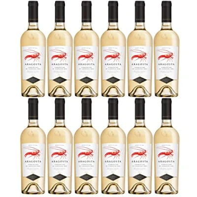 Abbildung von Aragosta Vermentino di Sardegna DOC Weißwein Wein trocken Italien I Visando Paket (12 x 0,75l)