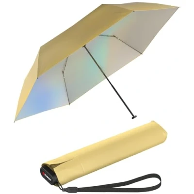 Abbildung von Knirps Taschenschirm US.050 Ultra Light Slim Manual mit UV und Hitzeschutz irisierender Beschichtung vanilla