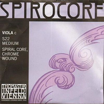 Abbildung von Thomastik S22 Einzelsaite für Viola 44290 Spirocore C Saite Spiralkern Chromstahl umsponnen,,mittel