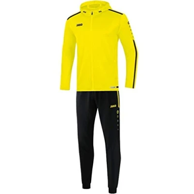 Abbildung von JAKO Herren Trainingsanzug Polyester Striker 2.0 mit Kapuze, neongelb/schwarz, M, M9419