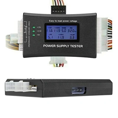 Abbildung von 20/24 4/6/8 Pin Computer PC Netzteil Tester mit LCD Display für ATX, ITX, BTX, PCI E, SATA