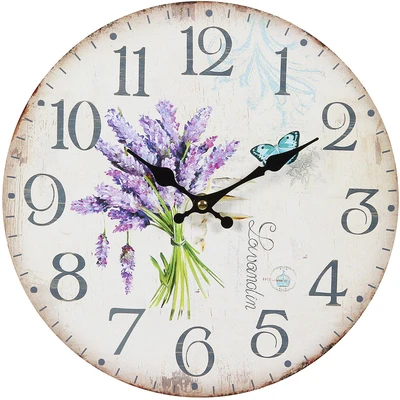 Abbildung von Ambiente Haus Wanduhr &quot;Lavendel 28cm&quot;