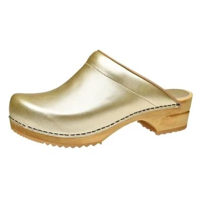 Abbildung von Sanita Wood Lotte Gold Clog
